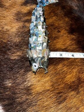 Vintage Abalone Articulated Fish Bottle Opener